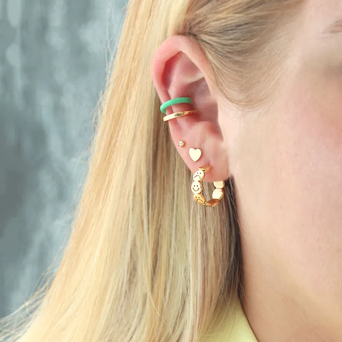 Kris Nations Earrings Happy and Sad Hoop Earrings Kris Nations Earrings Happy and Sad Hoop Earrings