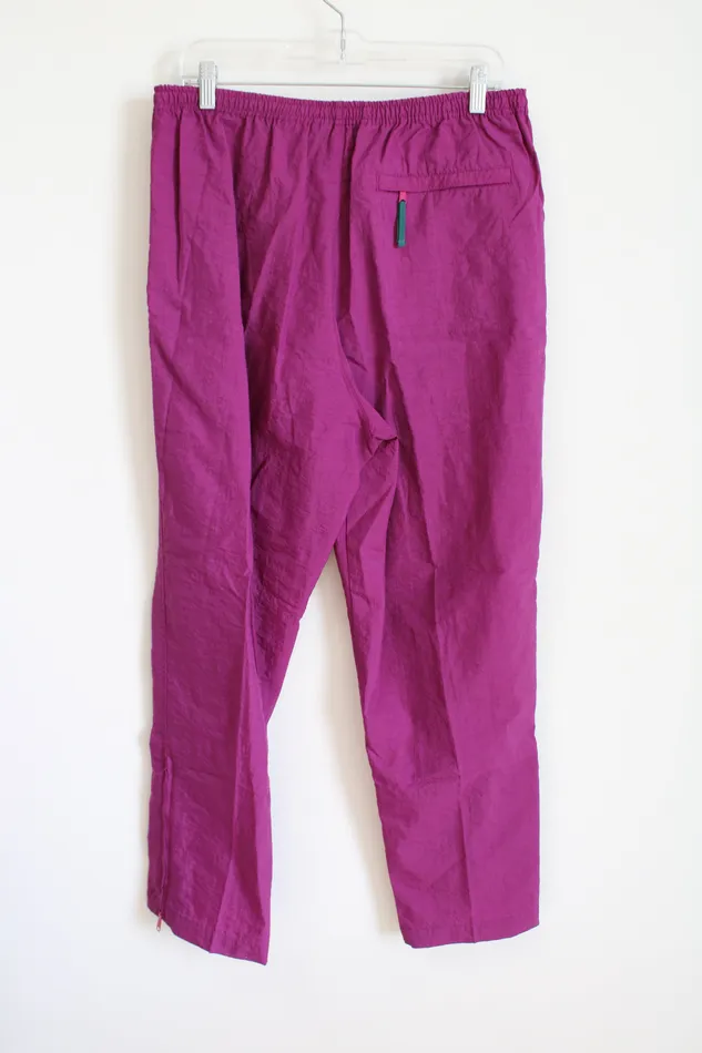 Lands End Earrings Lands End Magenta Nylon Pants L 1416