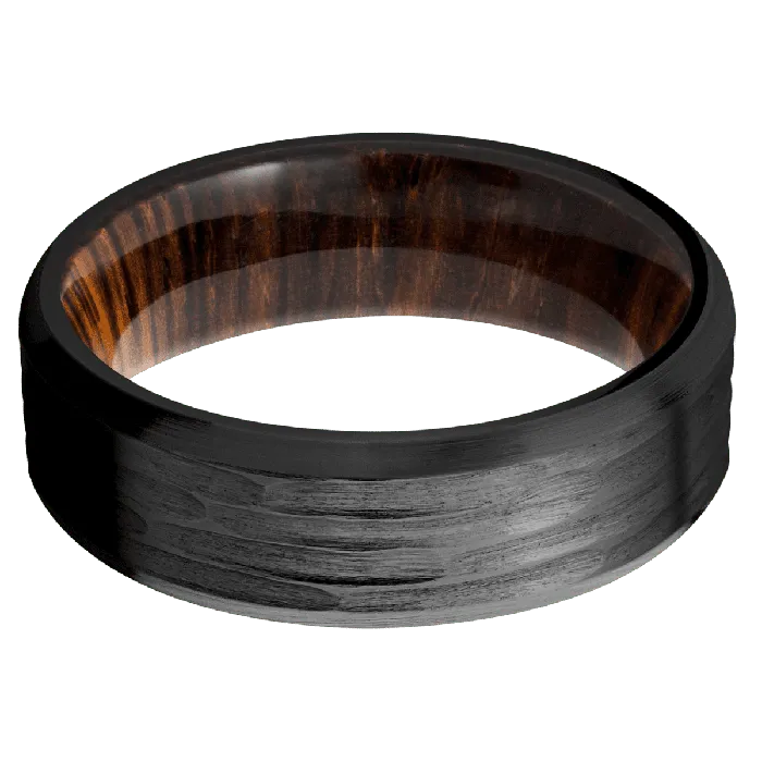 Lashbrook Earrings Zirconium Treebarkh Satin Finish Cocobolo