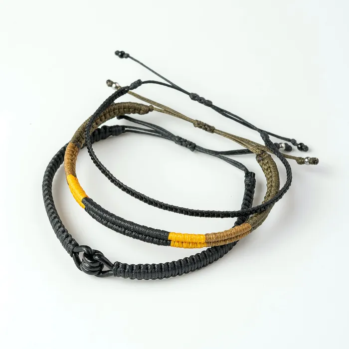 Macrala Bracelets Ancla Macrame Bracelet Set of 3