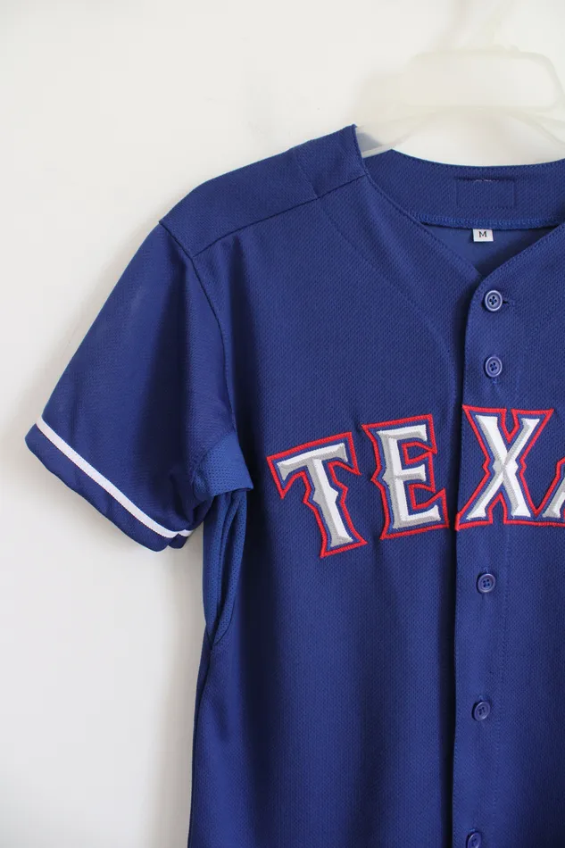 Majestic Rings MLB Majestic Authentic Collection Blue Texas Baseball Jersey M 1012