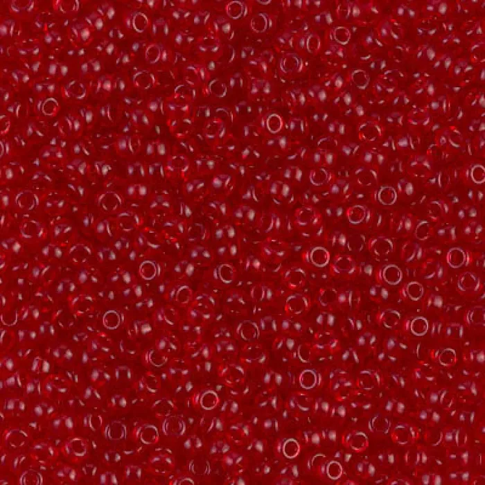 Miyuki Seed Beads 110 Transparent Red 0141NEW Peppy Beads Earrings