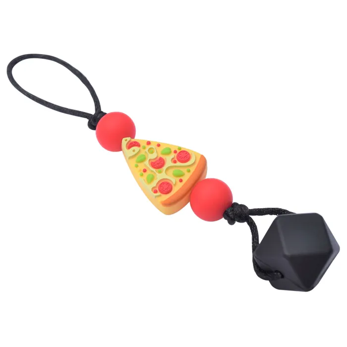 Munchables Earrings Chewy Zipper Pull Pizza