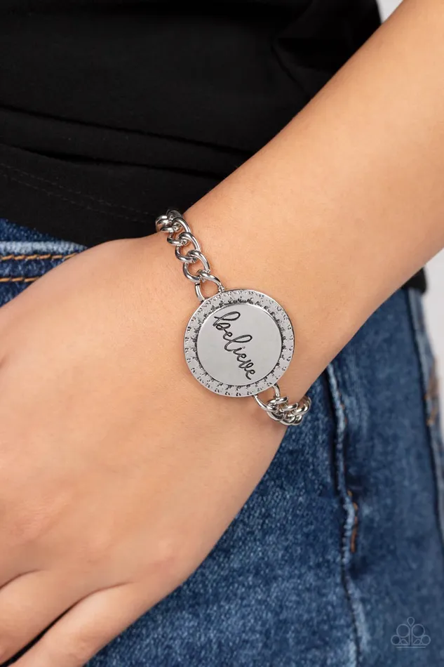 Necklaces Paparazzi Accessories Hope and Faith Silver