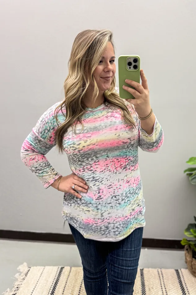 Necklaces Pastel Multi Color Leopard Print Top Dear Scarlett