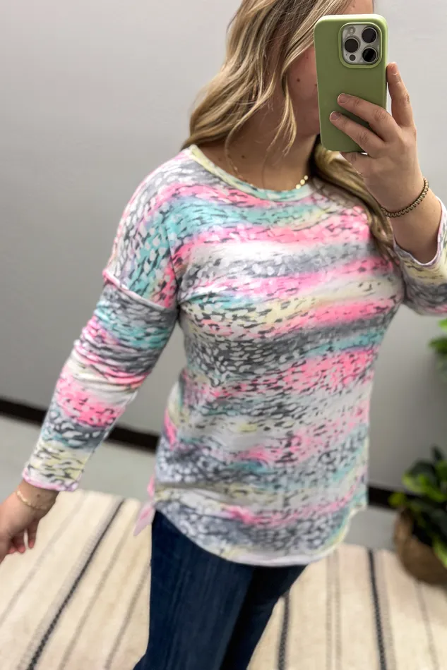 Necklaces Pastel Multi Color Leopard Print Top Dear Scarlett