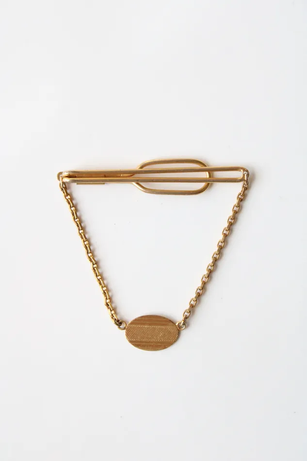 Necklaces SWANK Swank Gold Tie Bar Clip