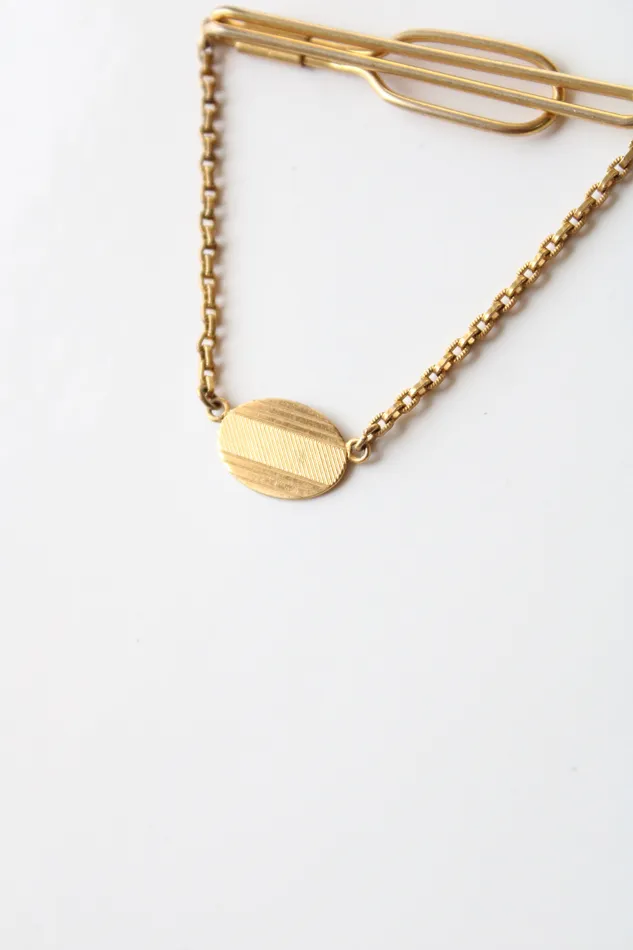 Necklaces SWANK Swank Gold Tie Bar Clip
