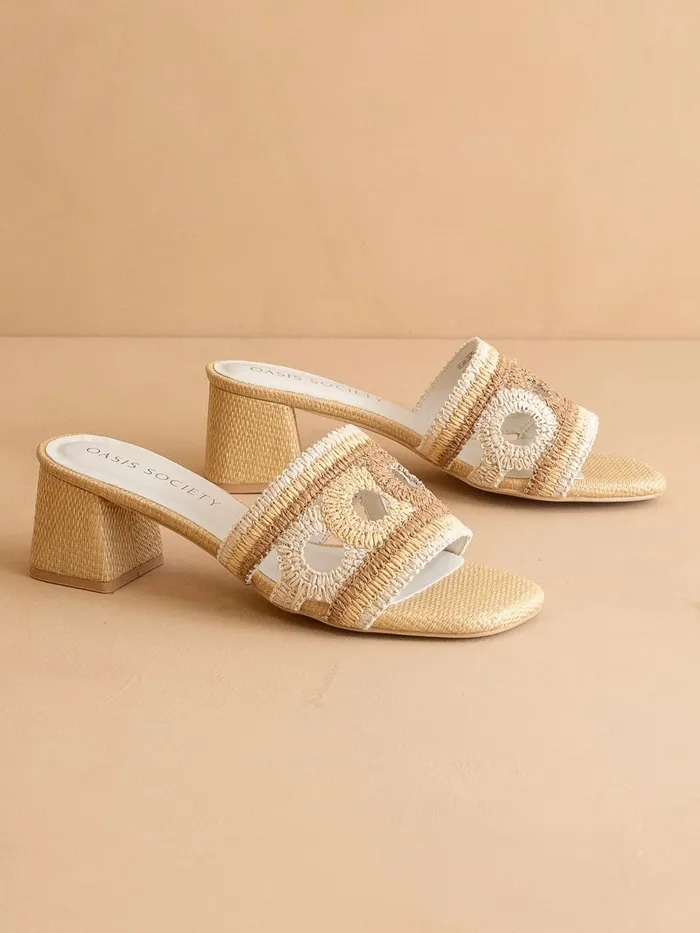 Oasis Society The Gia Raffia Mule Earrings