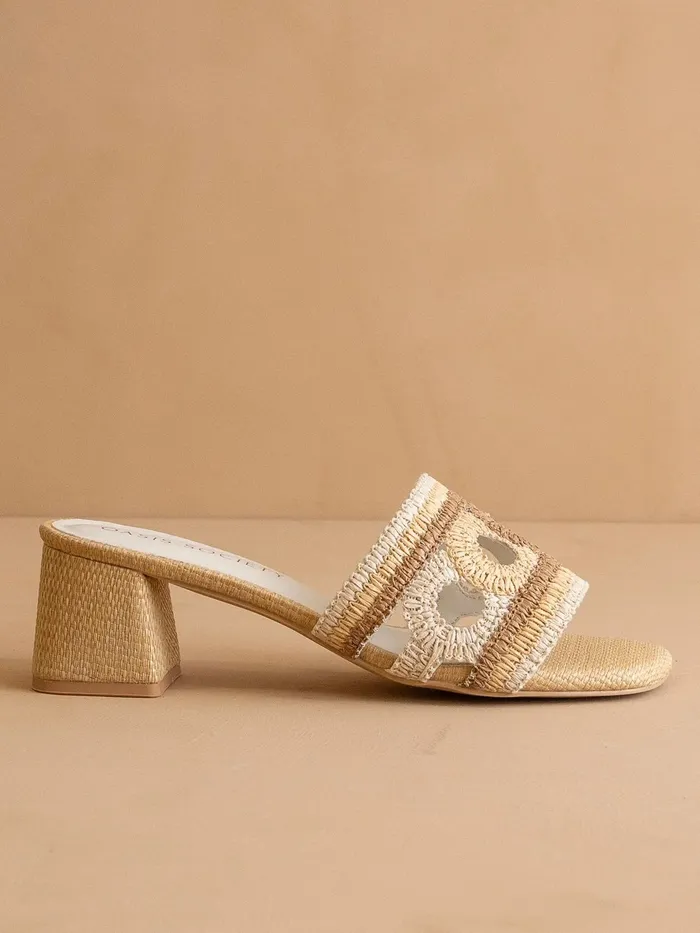 Oasis Society The Gia Raffia Mule Earrings
