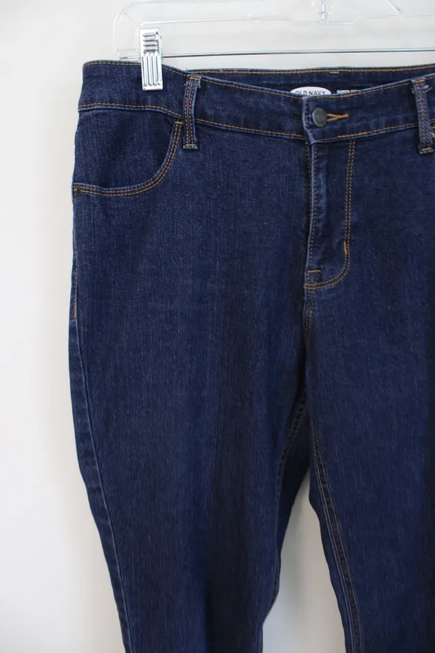 Old Navy Earrings Old Navy Super Skinny MidRise Dark Wash Jeans 10