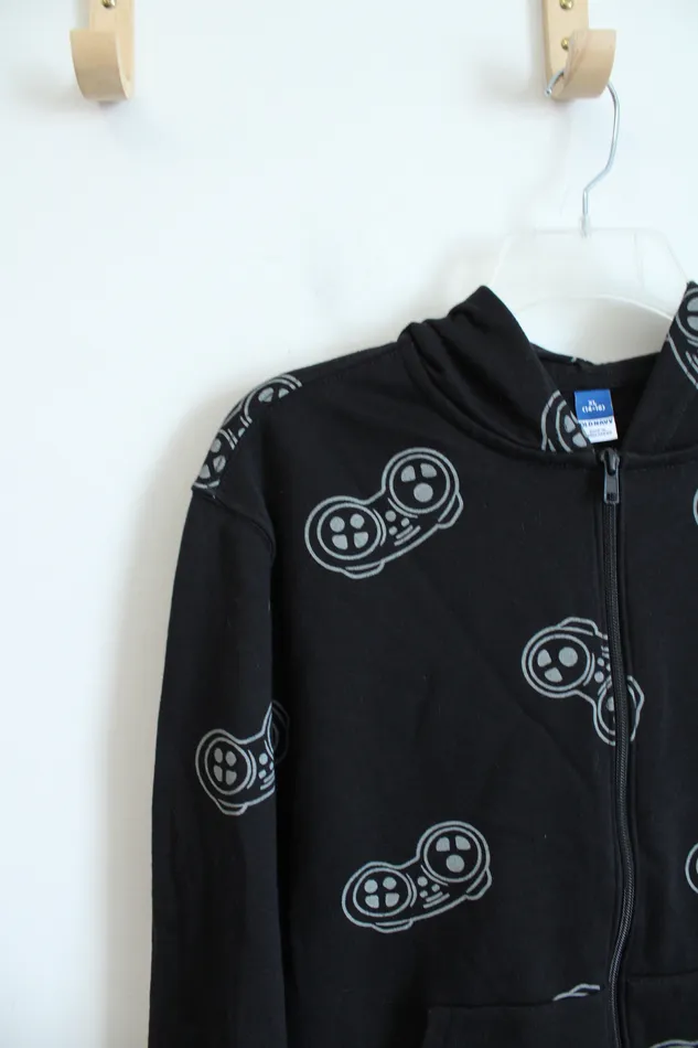 Old Navy Nintendo Switch Black Gray Zip Up Jacket Youth XL Old Navy Rings