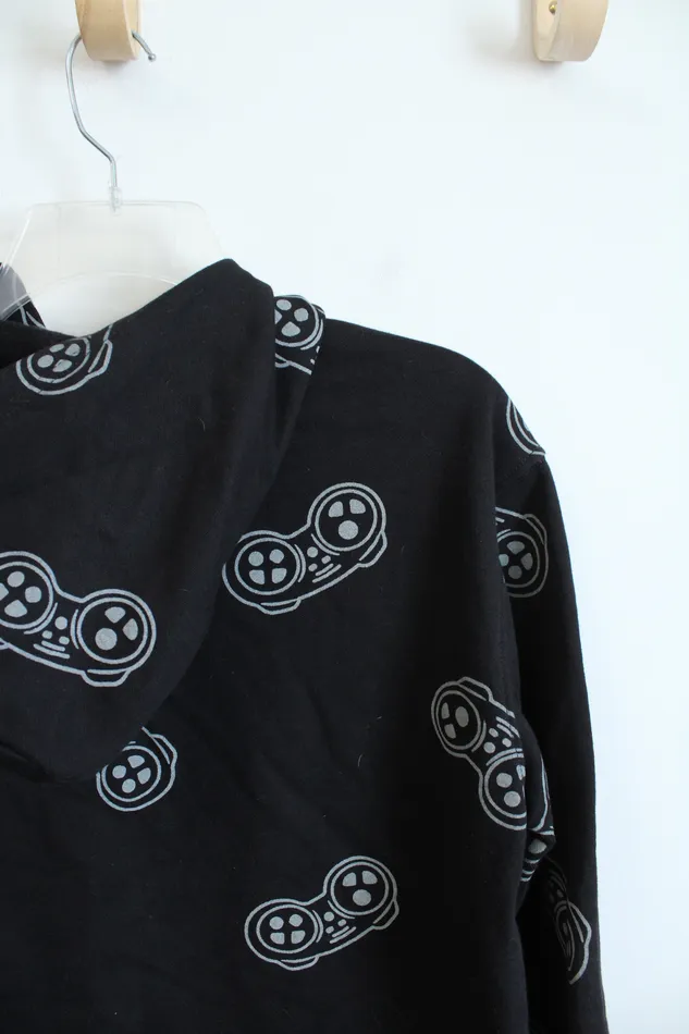 Old Navy Nintendo Switch Black Gray Zip Up Jacket Youth XL Old Navy Rings