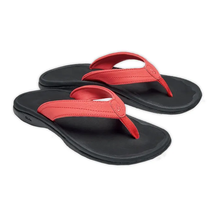 OLUKAI Rings OluKai Ohana Womens Sandals Hot CoralBlack