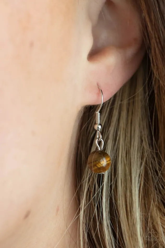 Paparazzi Accessories Earrings Desert Mystery Brown