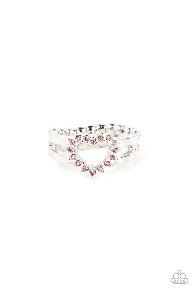Paparazzi Accessories Earrings First Kisses Pink