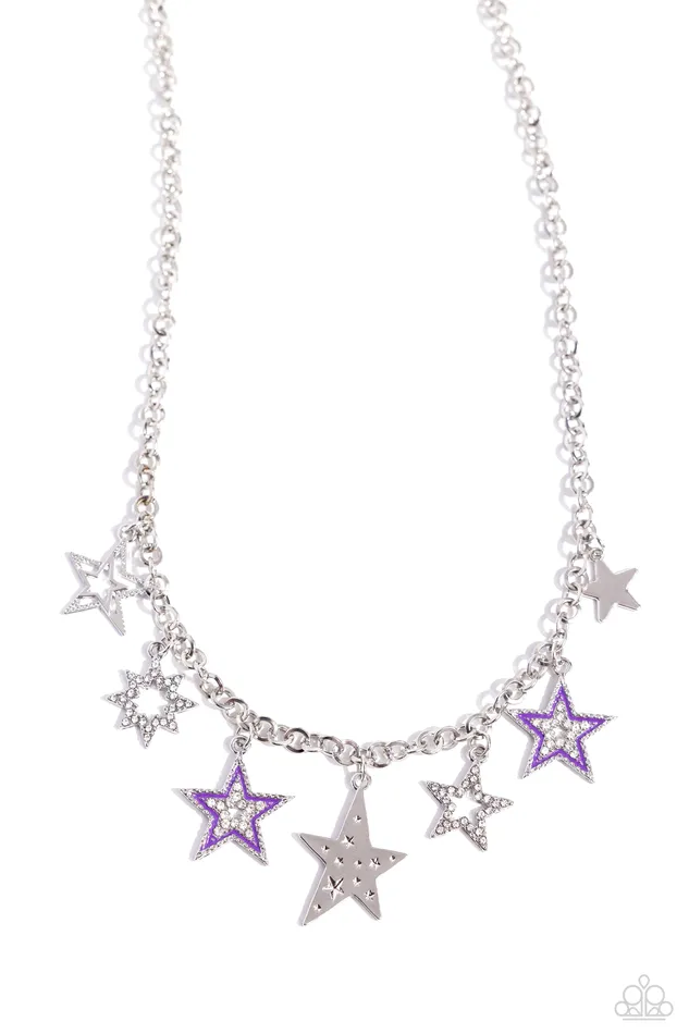 Paparazzi Accessories Earrings Starstruck Sentiment Purple
