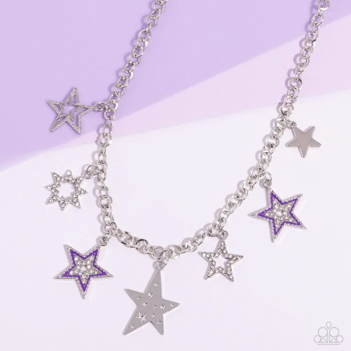 Paparazzi Accessories Earrings Starstruck Sentiment Purple