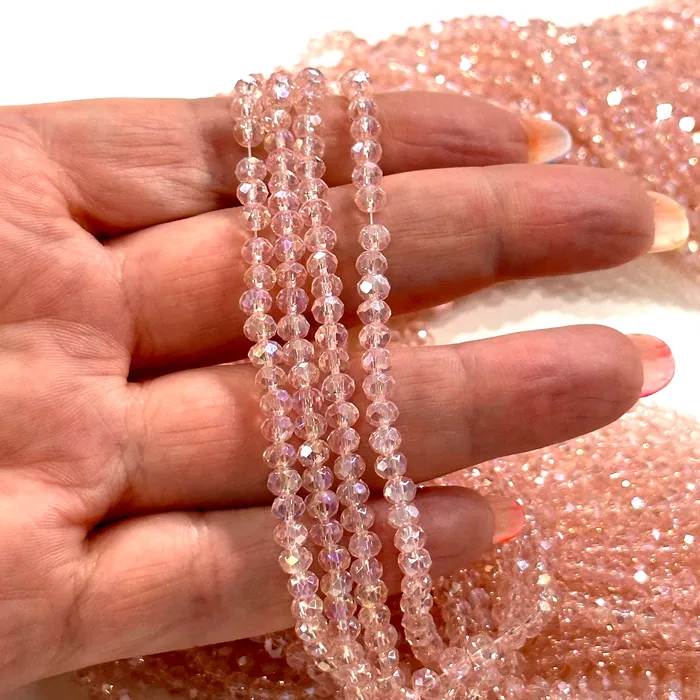 Peppy Beads Earrings 4mm Crystal rondelle beads strand 115 pcs PBC4C116