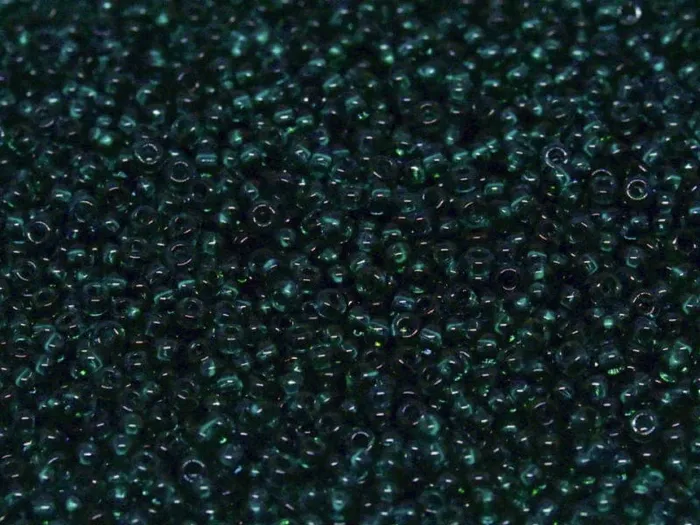 Peppy Beads Earrings Miyuki Seed Beads 110 Transparent Dark Teal 2406NEW Peppy Beads Earrings Miyuki Seed Beads 110 Transparent Dark Teal 2406NEW