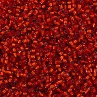 Peppy Beads Necklaces DB0683Dyed SemiFrosted SL Dark Ruby Miyuki Delica 110