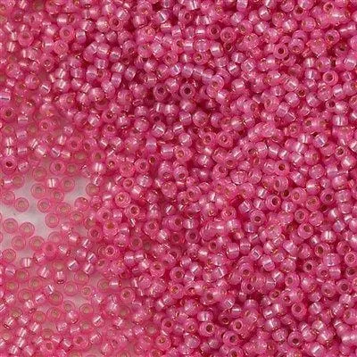Peppy Beads Necklaces Miyuki Seed Beads 110 Dyed Rose Pink Silver Lined 0556NEW Peppy Beads Necklaces Miyuki Seed Beads 110 Dyed Rose Pink Silver Lined 0556NEW