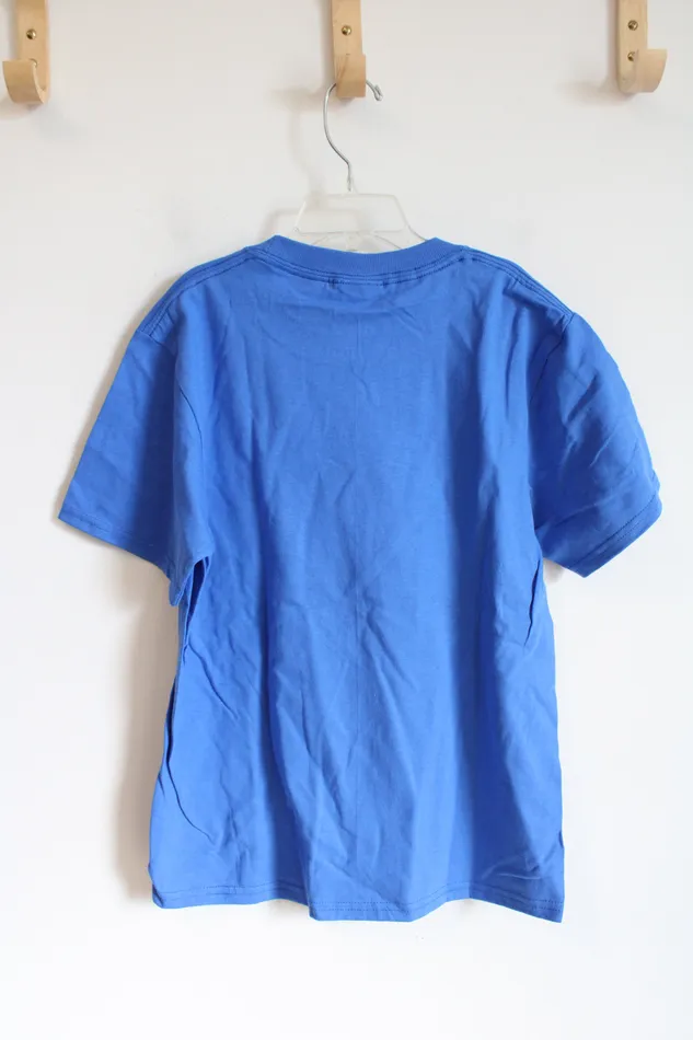 Port And Company Bright Blue Cotton Shirt Youth M 1012 Port And Company Earrings
