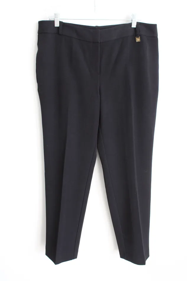 Rings Anne Klein Black Trouser Pant 12 Anne Klein