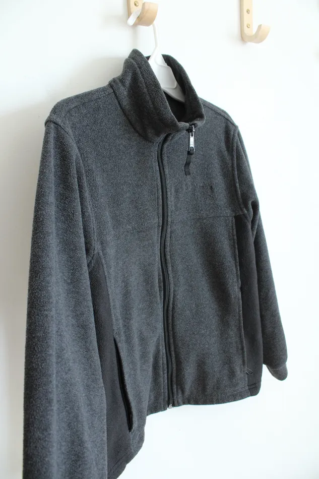 Rings Columbia Columbia Gray Black Full Zip Jacket Youth 1012
