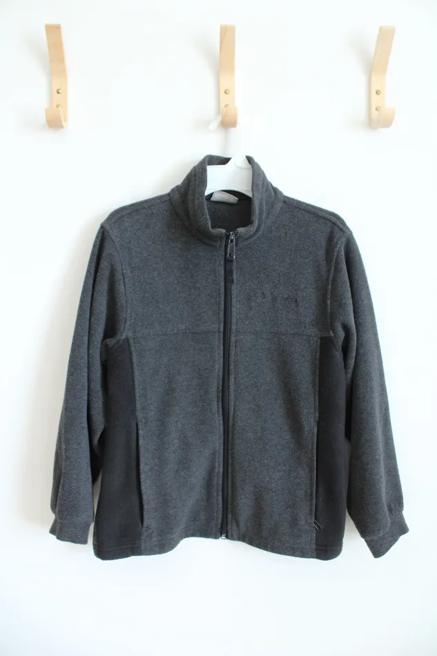Rings Columbia Columbia Gray Black Full Zip Jacket Youth 1012