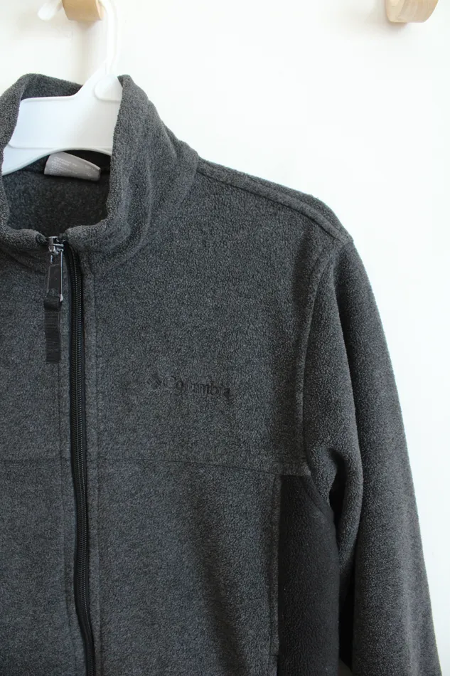 Rings Columbia Columbia Gray Black Full Zip Jacket Youth 1012