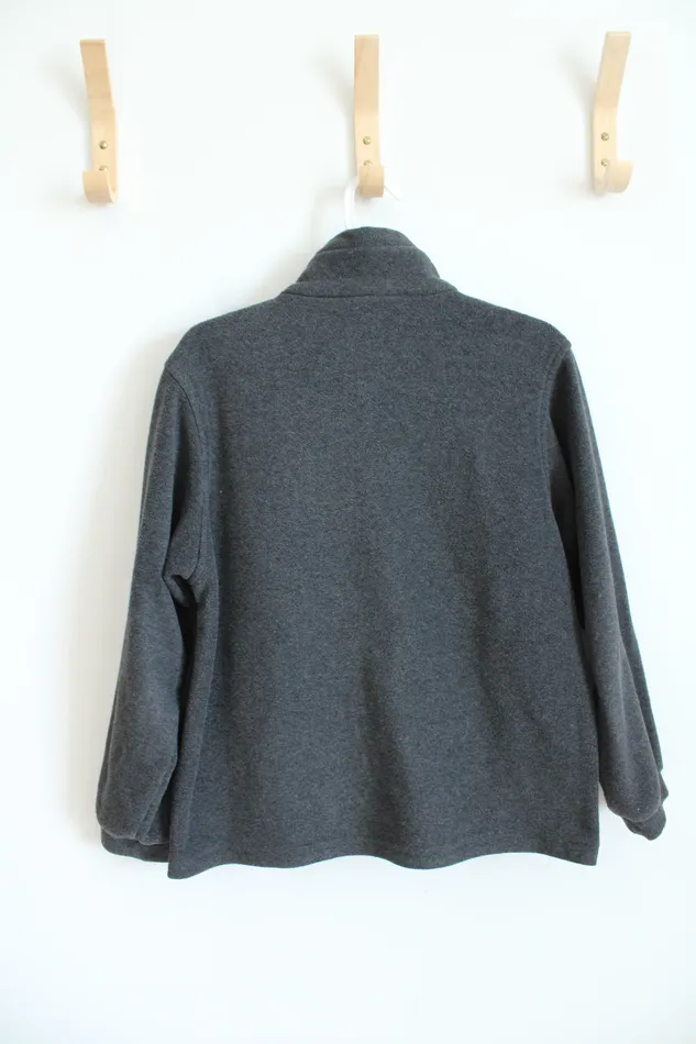 Rings Columbia Columbia Gray Black Full Zip Jacket Youth 1012