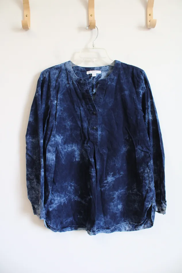 Rings JJill Pure J Jill Blue Long Sleeved Top M