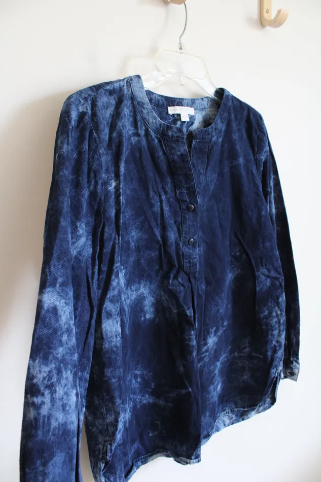 Rings JJill Pure J Jill Blue Long Sleeved Top M