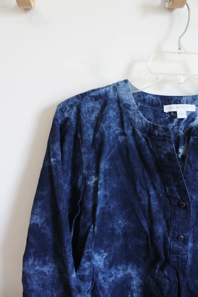 Rings JJill Pure J Jill Blue Long Sleeved Top M