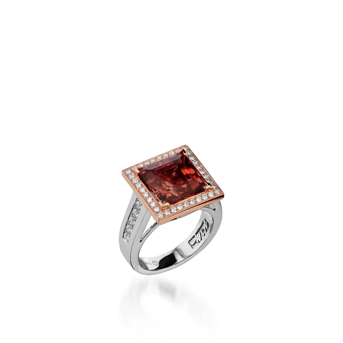 Rings John Atencio Signature Pink Tourmaline and Diamond Ring