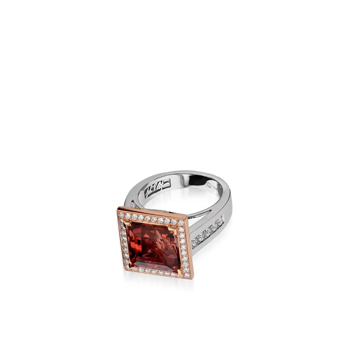 Rings John Atencio Signature Pink Tourmaline and Diamond Ring Rings John Atencio Signature Pink Tourmaline and Diamond Ring