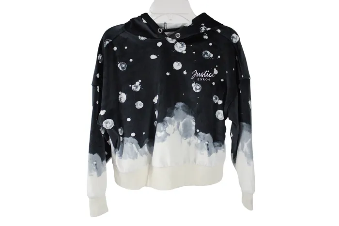 Rings Justice Justice Black Ombre Super Soft Hoodie 78