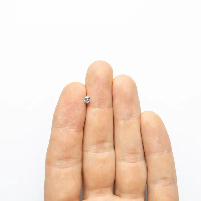 Rings Misfit Diamonds 030ct 399x344x231mm GIA SI1 Fancy GreyBlue Cushion Brilliant 2414201