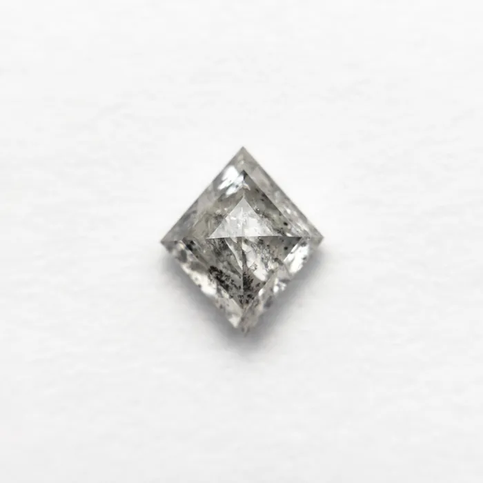 Rings Misfit Diamonds Salt and Pepper Step Cut Diamond 089ct Lozenge
