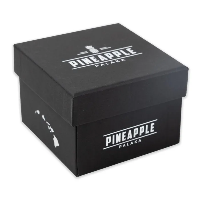 Rings PINEAPPLEPALAKA Pineapple Palaka Iwa Neck Tie Black Gold