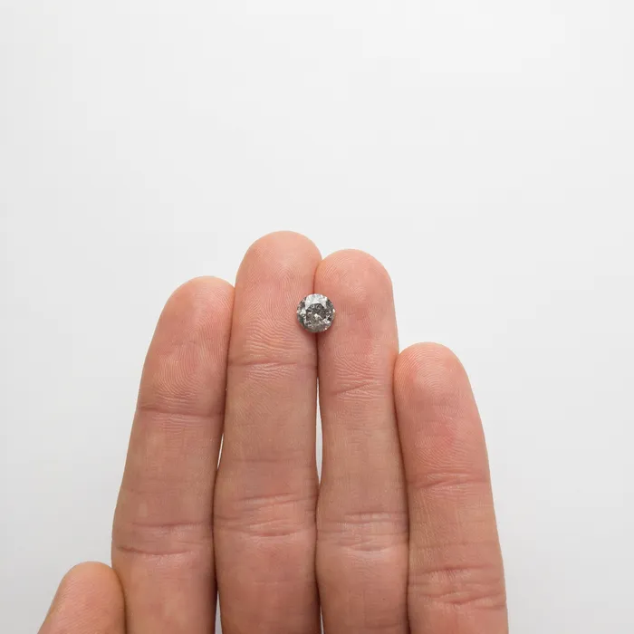 Rings Salt and Pepper Brilliant Diamond 164ct Round Misfit Diamonds