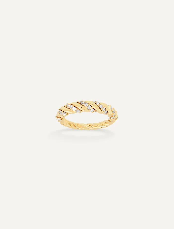 Rings SPARKLY TWIST RING Maison Dore