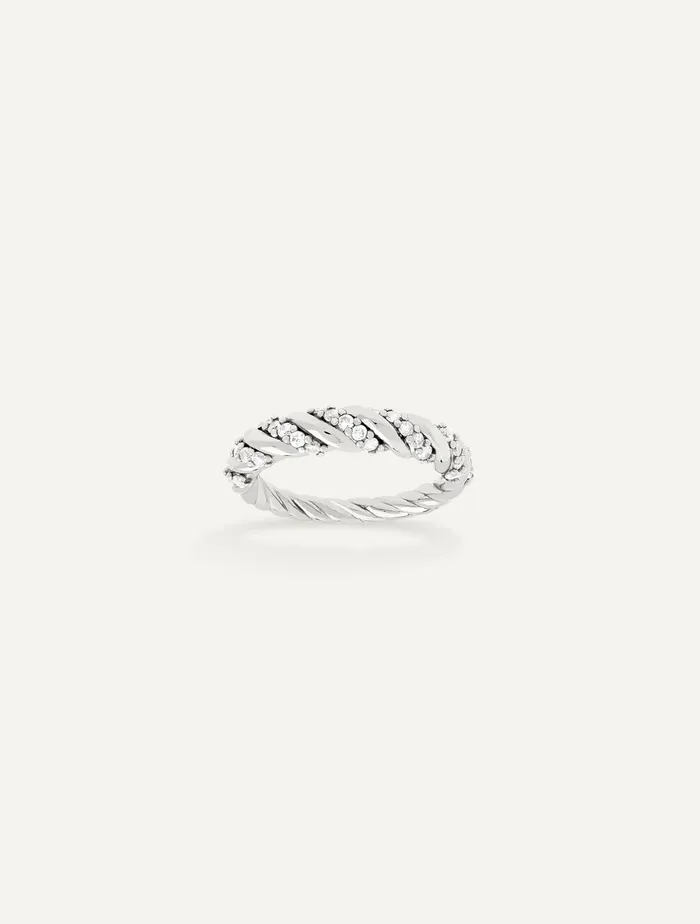 Rings SPARKLY TWIST RING Maison Dore