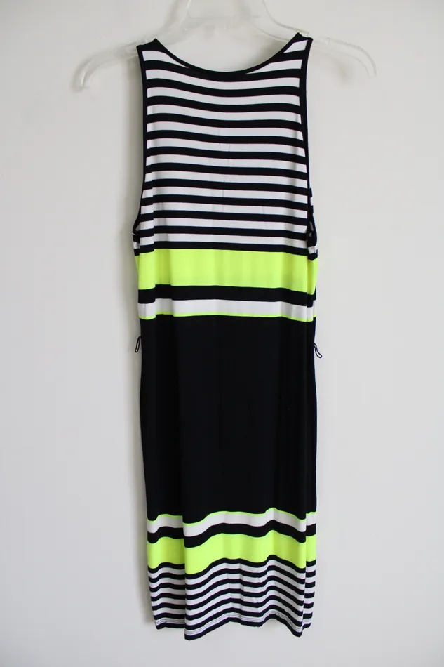 Rings Venus Venus Black White Non Yellow Striped Dress M