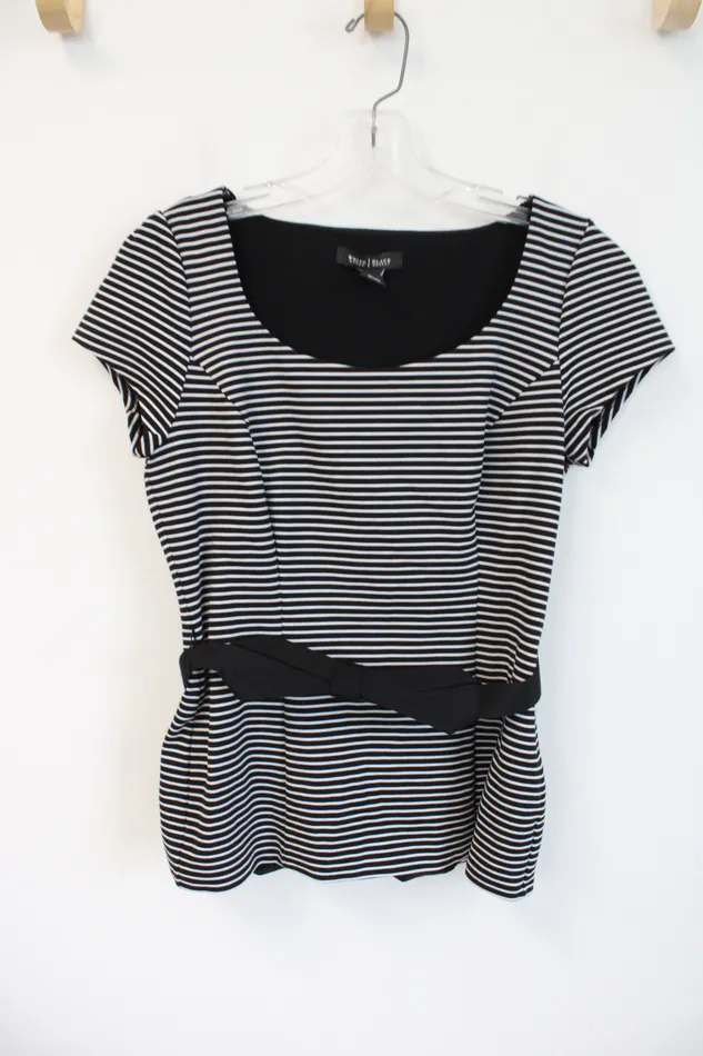 Rings White House Black Market White House Black Market Black White Striped Belted Top 4 Rings White House Black Market White House Black Market Black White Striped Belted Top 4