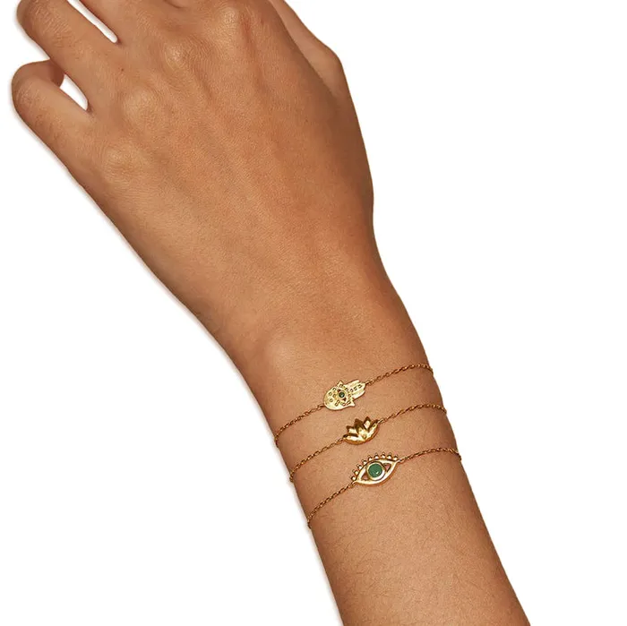 Satya Gold Lotus Flower Bracelet Bracelets