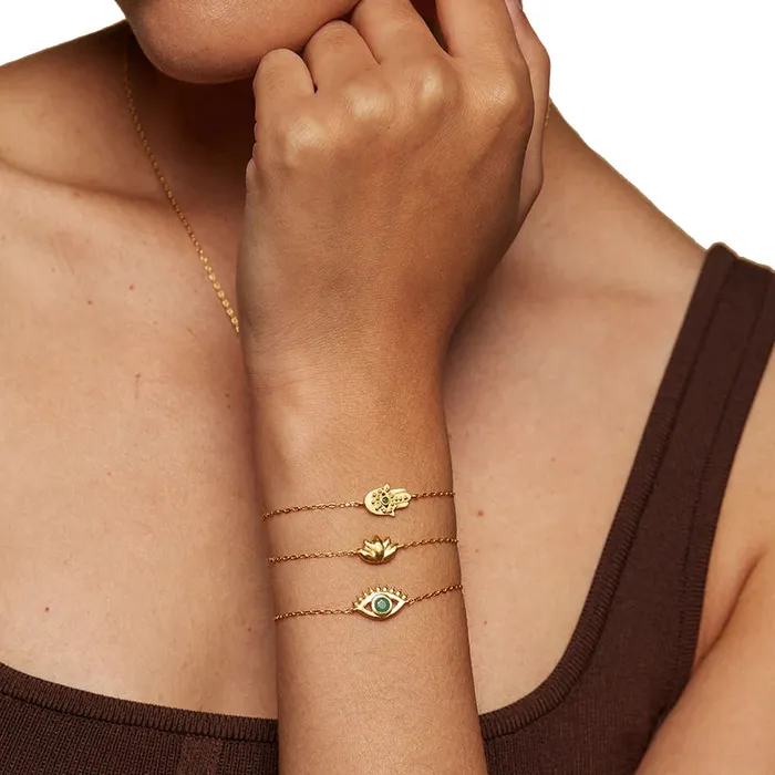 Satya Gold Lotus Flower Bracelet Bracelets