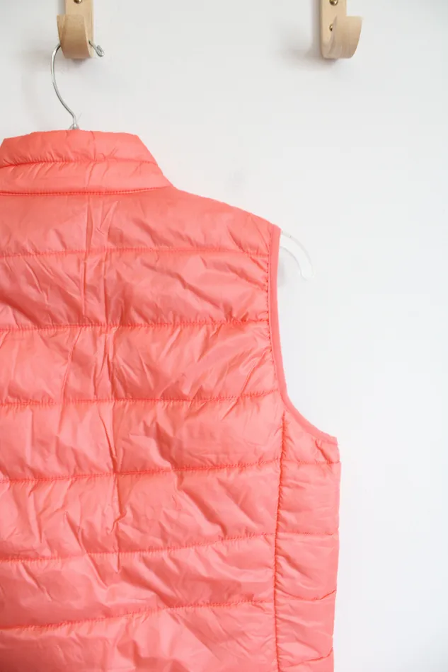 Sport By Stooker Peach Puffer Vest M Stooker Earrings