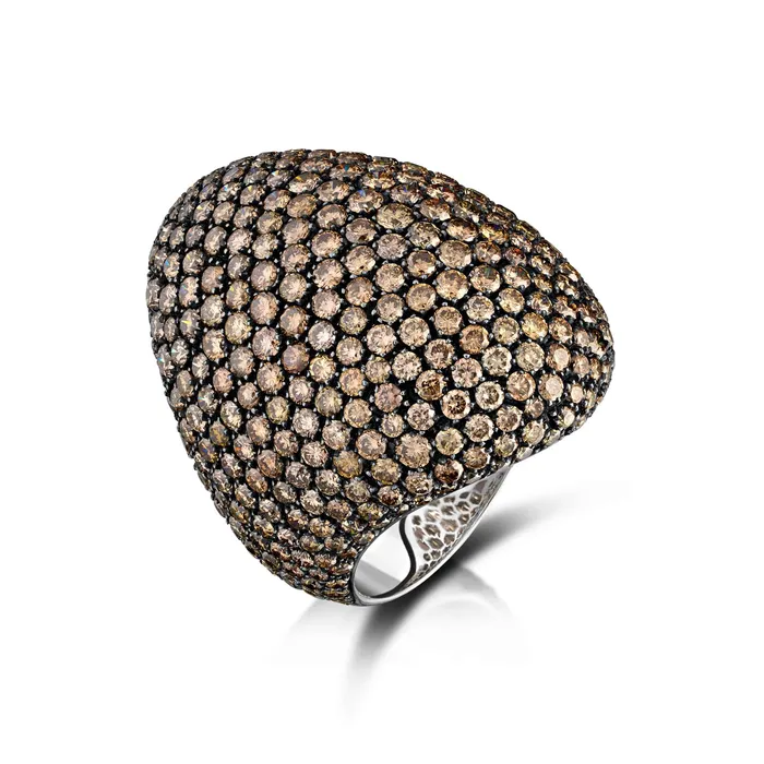 Stephen Silver Fine Jewelry Rings 1073 Carat Brown Diamond Domed Ring